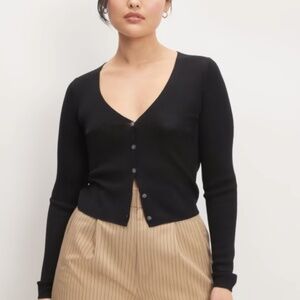 The Ultrafine Merino Ribbed Cardigan